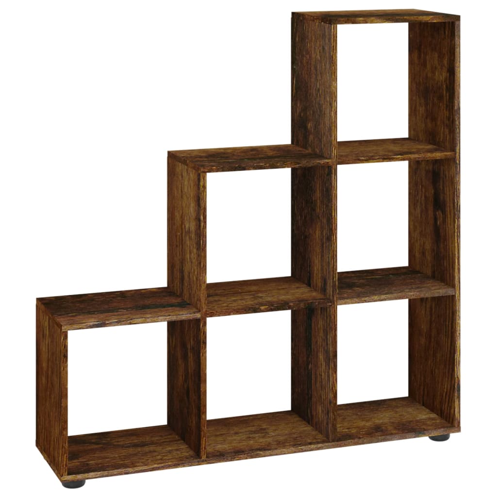 Libreria a Scala Rovere Fumo 107 cm in Legno Multistrato 342606
