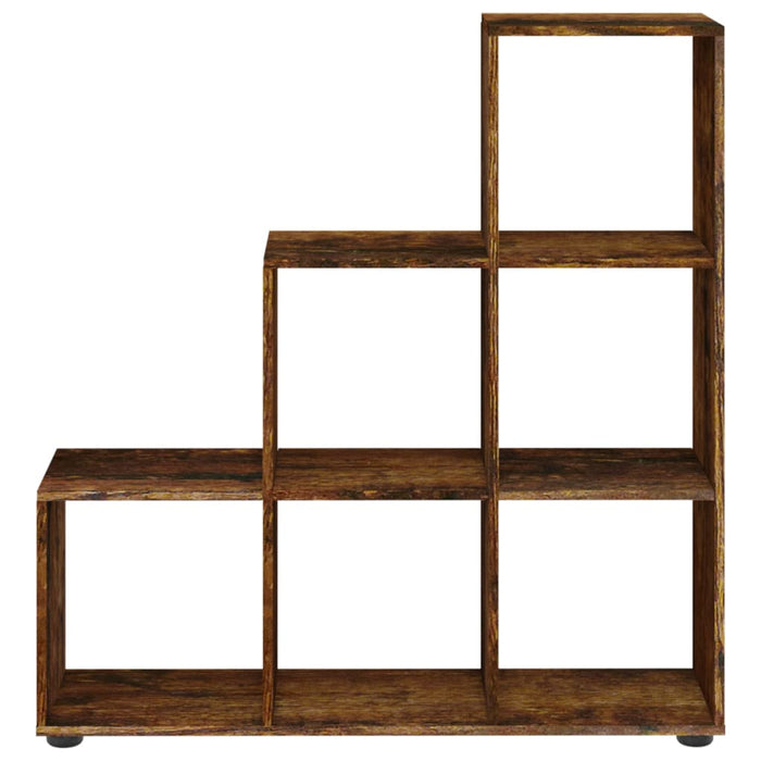 Libreria a Scala Rovere Fumo 107 cm in Legno Multistrato 342606