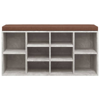 Scarpiera Grigio Cemento 103x30x48 cm in Legno Multistrato 342610