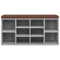 Panca per scarpe Sonoma 103 x 30 x 48 cm multistrato grigio 02_0010935