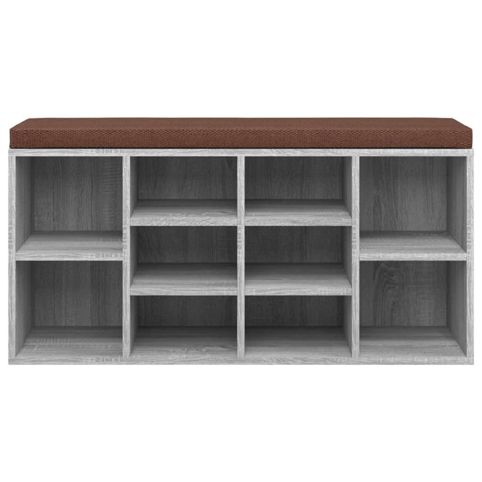 Panca per scarpe Sonoma 103 x 30 x 48 cm multistrato grigio 02_0010935