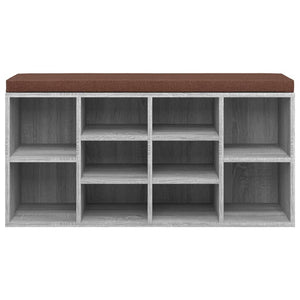 Scarpiera Grigio Sonoma 103x30x48 cm in Legno Multistrato 342613