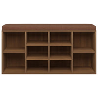 Scarpiera Rovere Marrone 103x30x48 cm in Legno Multistrato 342614