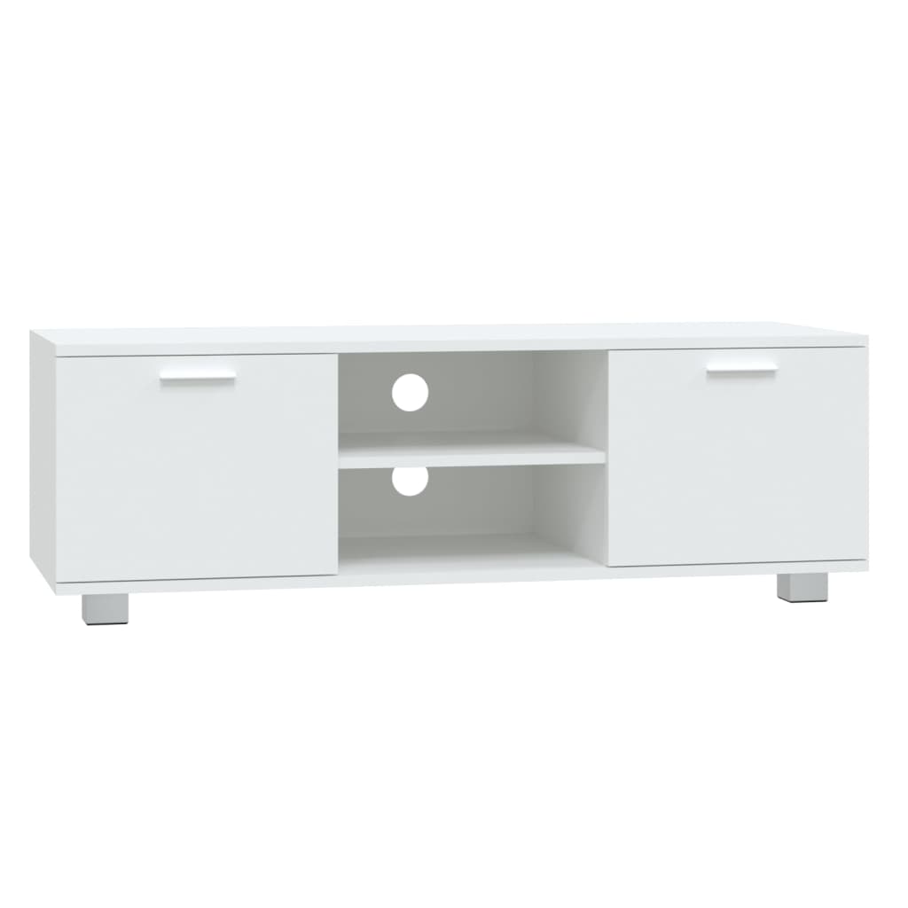 Mobile Porta TV-Mobile per TV-Credenza TV Bianco 120x40,5x35 cm in Legno Multistrato