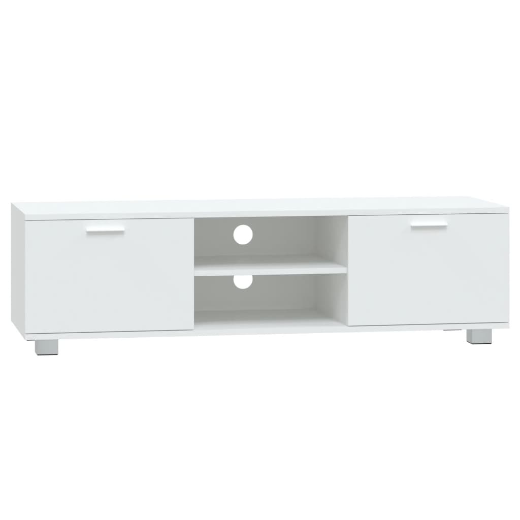 Mobile Porta TV-Mobile per TV-Credenza TV Bianco 140x40,5x35 cm in Legno Multistrato