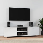 Mobile Porta TV-Mobile per TV-Credenza TV Bianco 140x40,5x35 cm in Legno Multistrato
