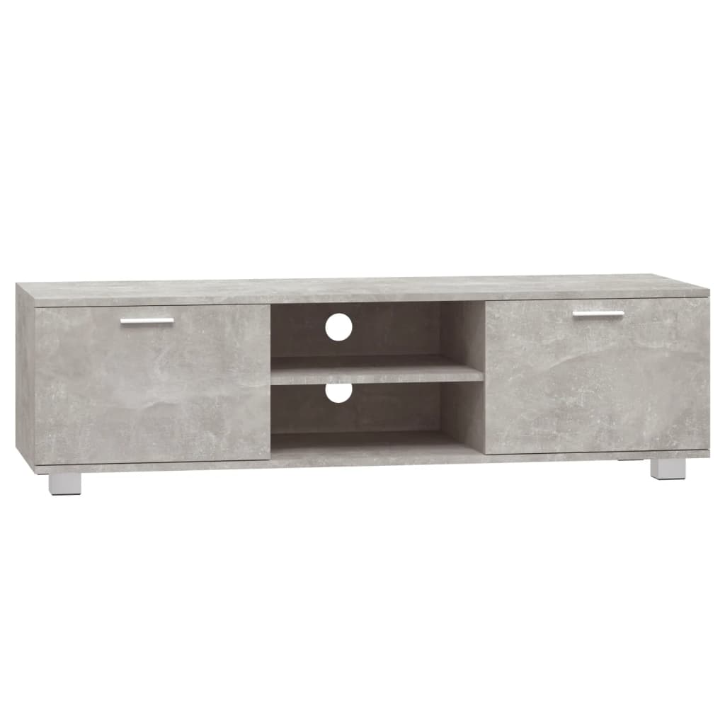 Mobile per TV Grigio Cemento 140x40,5x35 cm Legno Multistrato 342625