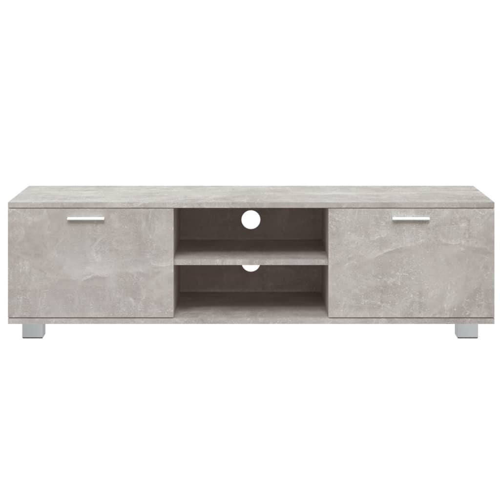 Mobile per TV Grigio Cemento 140x40,5x35 cm Legno Multistrato 342625