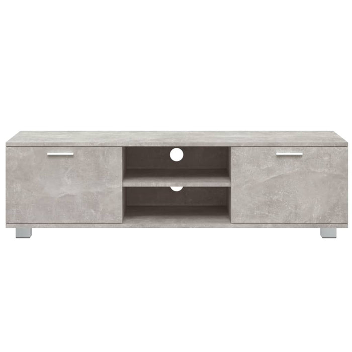 Mobile per TV Grigio Cemento 140x40,5x35 cm Legno Multistrato 342625