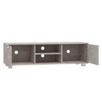 Mobile per TV Grigio Cemento 140x40,5x35 cm Legno Multistrato 342625