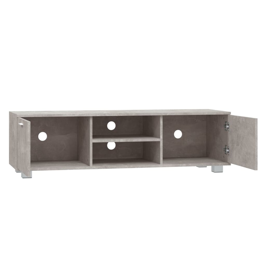 Mobile per TV Grigio Cemento 140x40,5x35 cm Legno Multistrato 342625