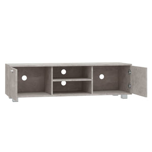 Mobile per TV Grigio Cemento 140x40,5x35 cm Legno Multistrato 342625