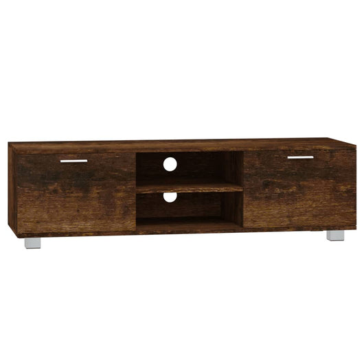 Mobile TV-Credenza per TV-Console TV Rovere Fumo 140x40,5x35 cm in Legno Multistrato