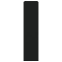 Scarpiera con Specchio a 2 Livelli Nera 63x17x67 cm 342629