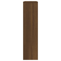 Scarpiera con Specchio a 2 Livelli Rovere marrone 63x17x67 cm 342634