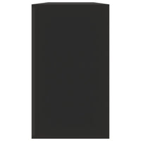 Scarpiera Nera 80x24x45 cm in Legno Multistrato