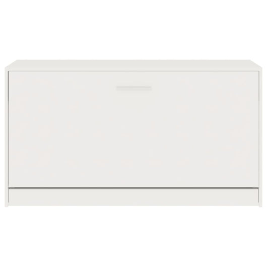 scarpiera scarpiera cassettiera scaffale mobile da ingresso portaoggetti lucido 80 x 24 x 45 cm legno composito bianco 02_0022904