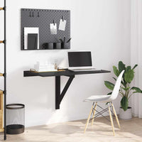 Tavolino da Parete PieghevoleTavolino da soggiorno-Tavolo Nero 110x38x75 cm in Multistrato