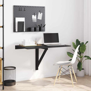 Tavolino da Parete PieghevoleTavolino da soggiorno-Tavolo Nero 110x38x75 cm in Multistrato