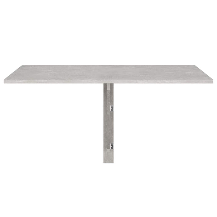 Tavolino Muro Pieghevole Grigio Cemento 100x60x56cm Multistrato