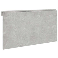 Tavolino Muro Pieghevole Grigio Cemento 100x60x56cm Multistrato