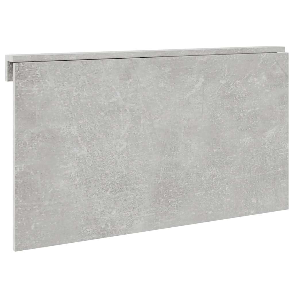 Tavolino-Tavolino da Soggiorno-Tavolino da Salotto Muro Pieghevole Grigio Cemento 100x60x56cm Multistrato