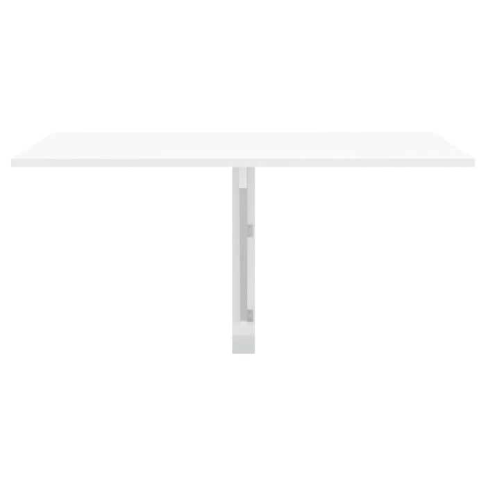 Tavolino Muro Pieghevole Bianco Lucido 100x60x56 cm Multistrato 342649
