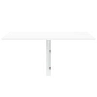 Tavolino Muro Pieghevole Bianco Lucido 100x60x56 cm Multistrato 342649