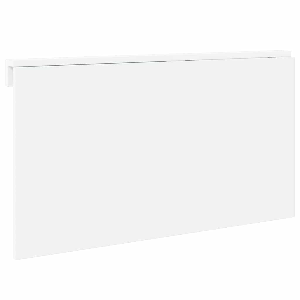 Tavolino-Tavolino da soggiorno-Tavolo Muro Pieghevole Bianco Lucido 100x60x56 cm Multistrato
