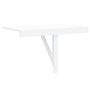 Tavolino-Tavolino da soggiorno-Tavolo Muro Pieghevole Bianco Lucido 100x60x56 cm Multistrato