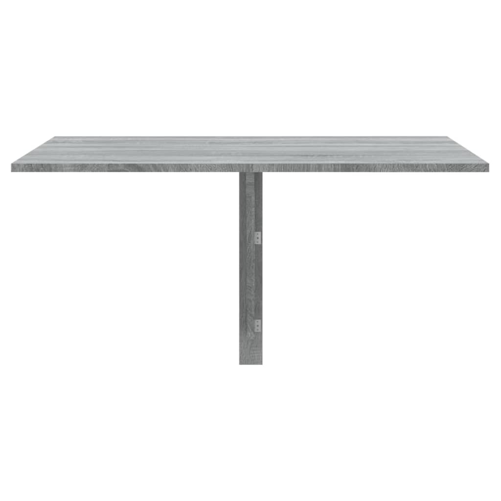Tavolino Muro Pieghevole Grigio Sonoma 100x60x56 cm Multistrato 342651