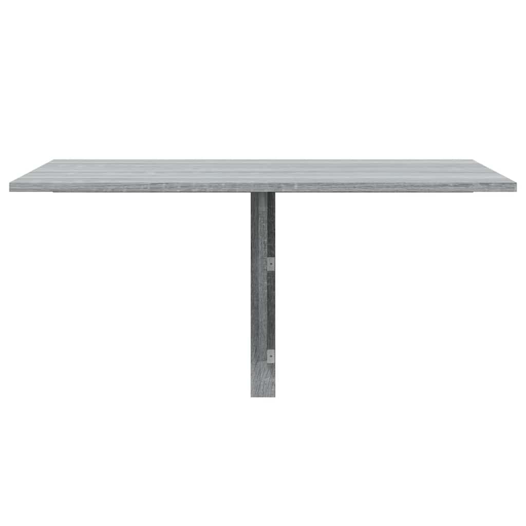 Tavolino Muro Pieghevole Grigio Sonoma 100x60x56 cm Multistrato 342651