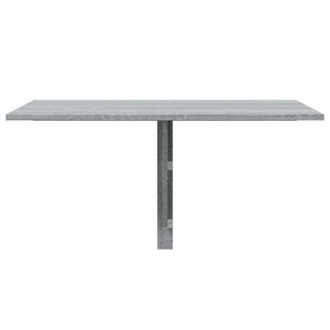 Tavolino Muro Pieghevole Grigio Sonoma 100x60x56 cm Multistrato 342651