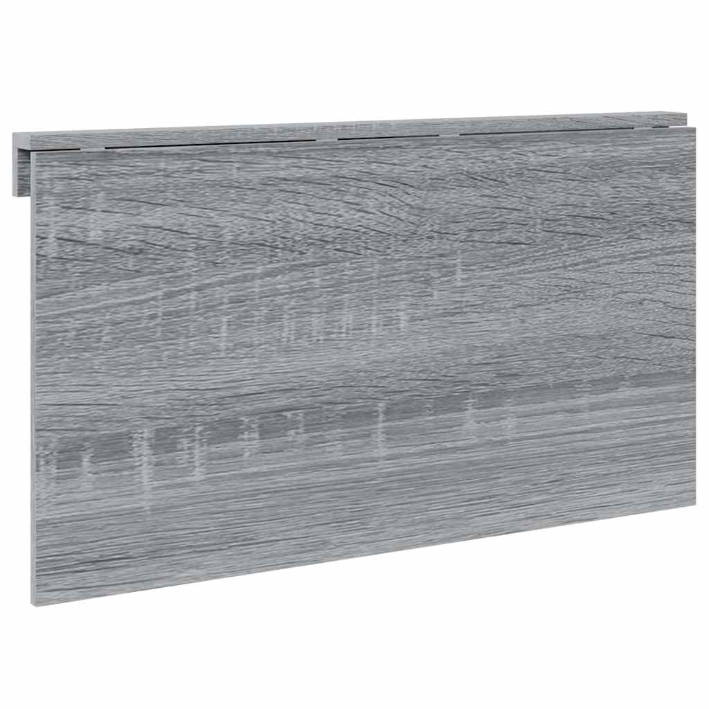 Tavolino-Tavolino da soggiorno-Tavolo Muro Pieghevole Grigio Sonoma 100x60x56 cm Multistrato