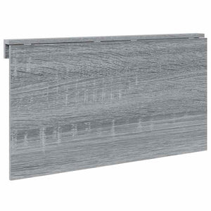 Tavolino-Tavolino da soggiorno-Tavolo Muro Pieghevole Grigio Sonoma 100x60x56 cm Multistrato