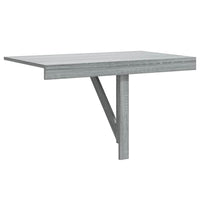Tavolino Muro Pieghevole Grigio Sonoma 100x60x56 cm Multistrato 342651