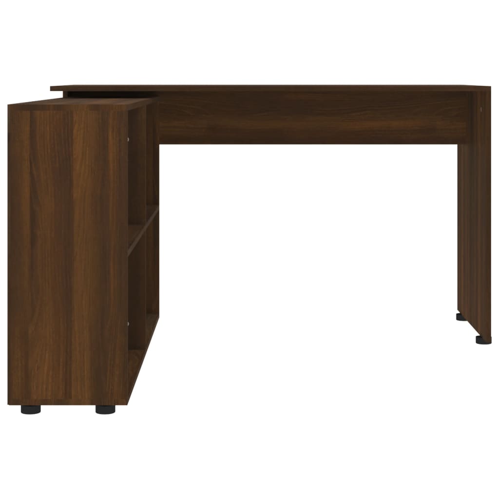 Scrivania ad Angolo Rovere Marrone in Legno Multistrato 342664