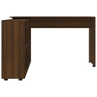 Scrivania ad Angolo Rovere Marrone in Legno Multistrato 342664