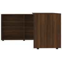 Scrivania ad Angolo Rovere Marrone in Legno Multistrato 342664