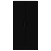 Scarpiera Nera 55x35x108 cm in Legno Multistrato