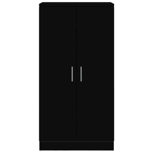 Scarpiera Nera 55x35x108 cm in Legno Multistrato