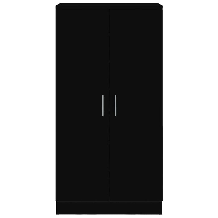Scarpiera Nera 55x35x108 cm in Legno Multistrato