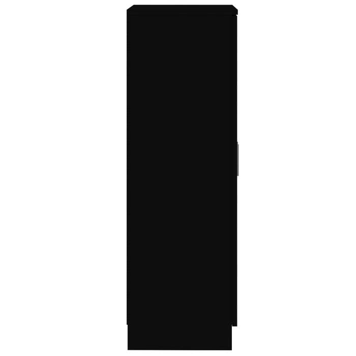 Scarpiera Nera 55x35x108 cm in Legno Multistrato