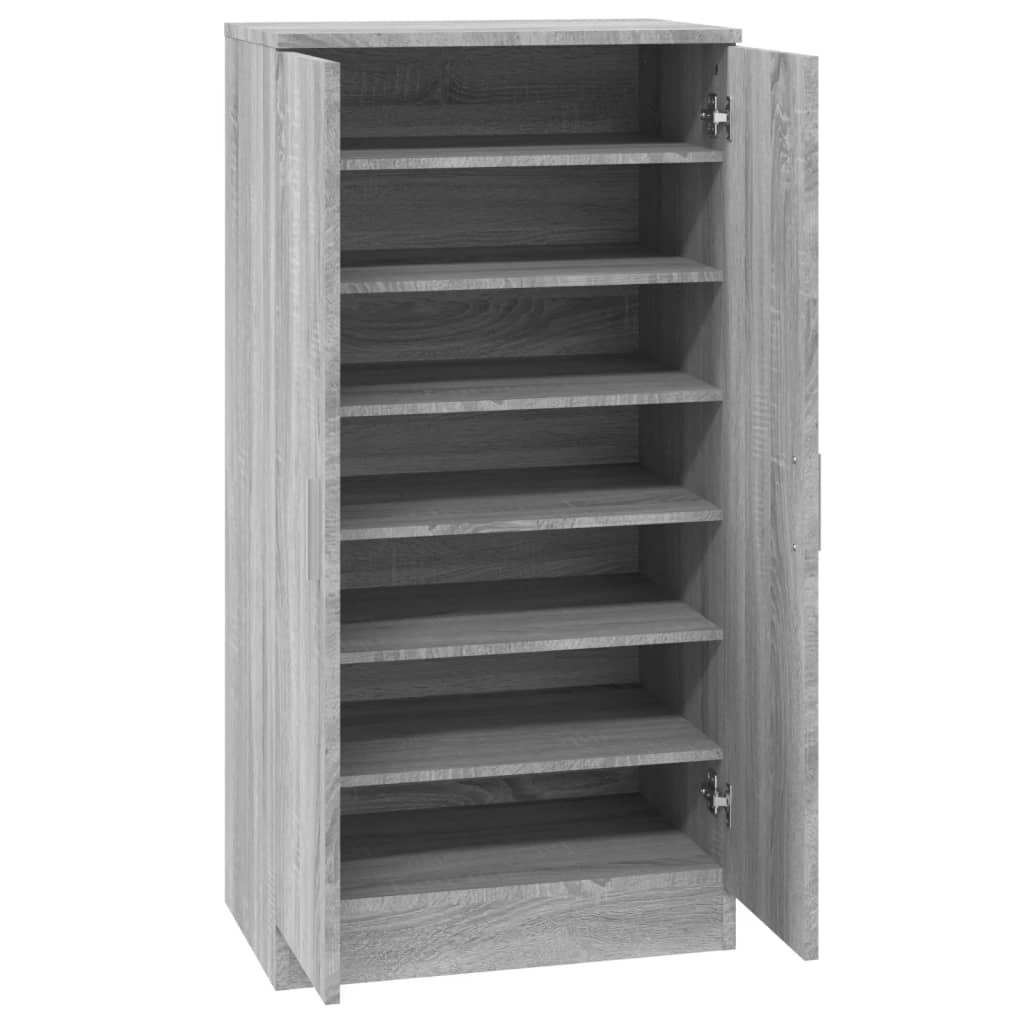 Scarpiera Grigio Sonoma 55x35x108 cm in Legno Multistrato 342669