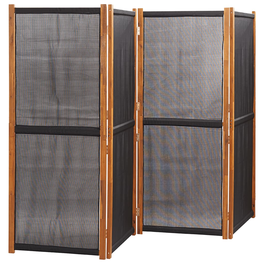 Paravento a 4 Pannelli Nero 280x180 cm cod mxl 77300