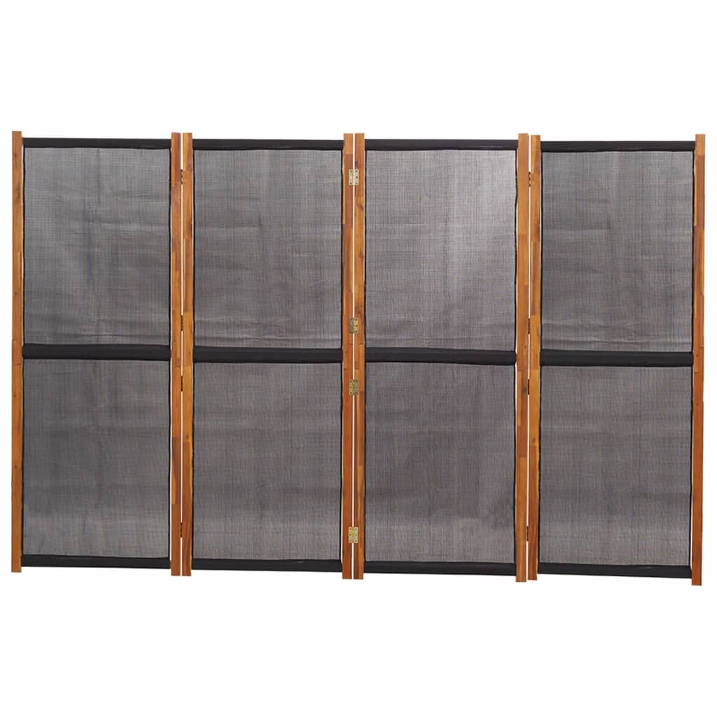 Paravento a 4 Pannelli Nero 280x180 cm cod mxl 77300