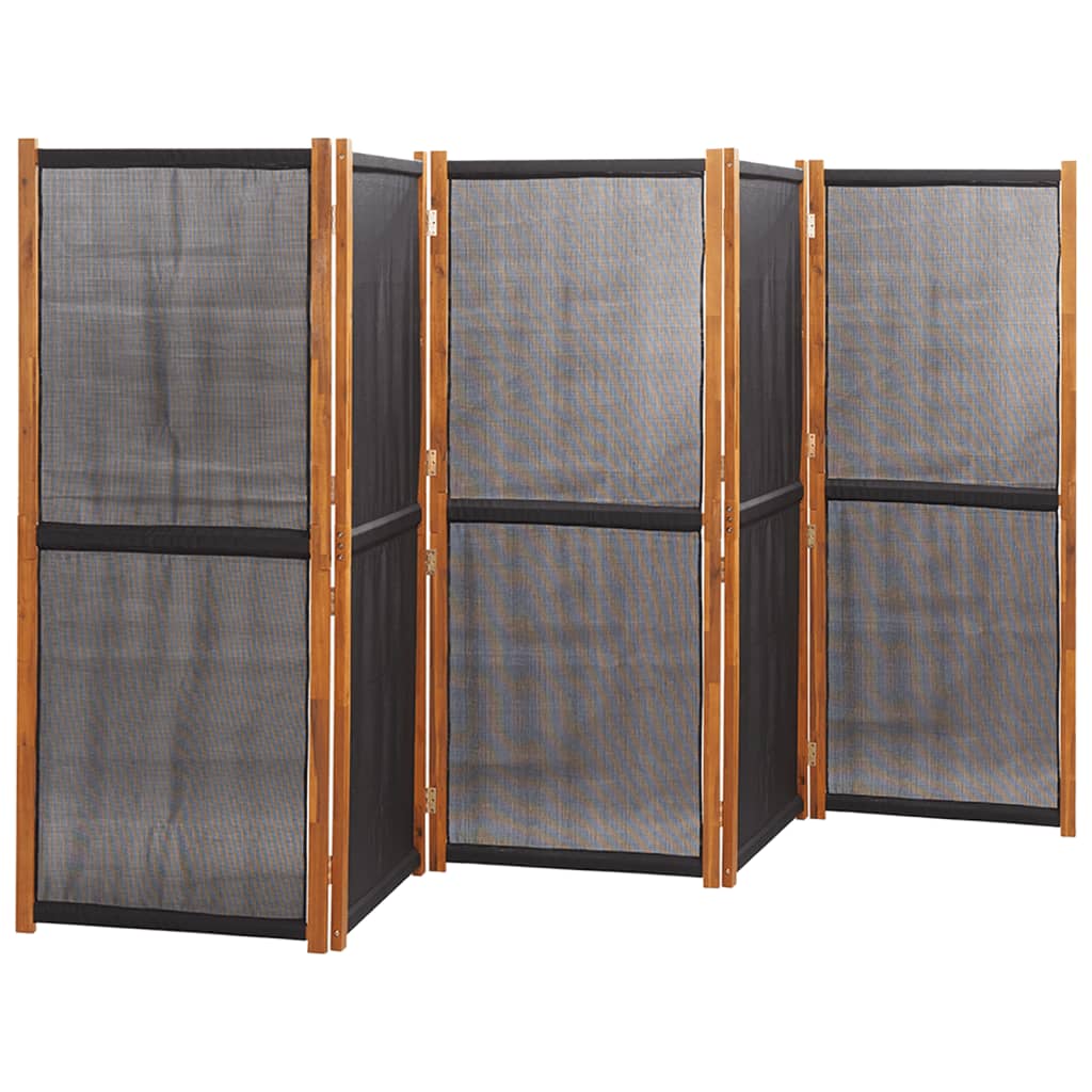 Paravento a 5 Pannelli Nero 350x180 cm cod mxl 77329