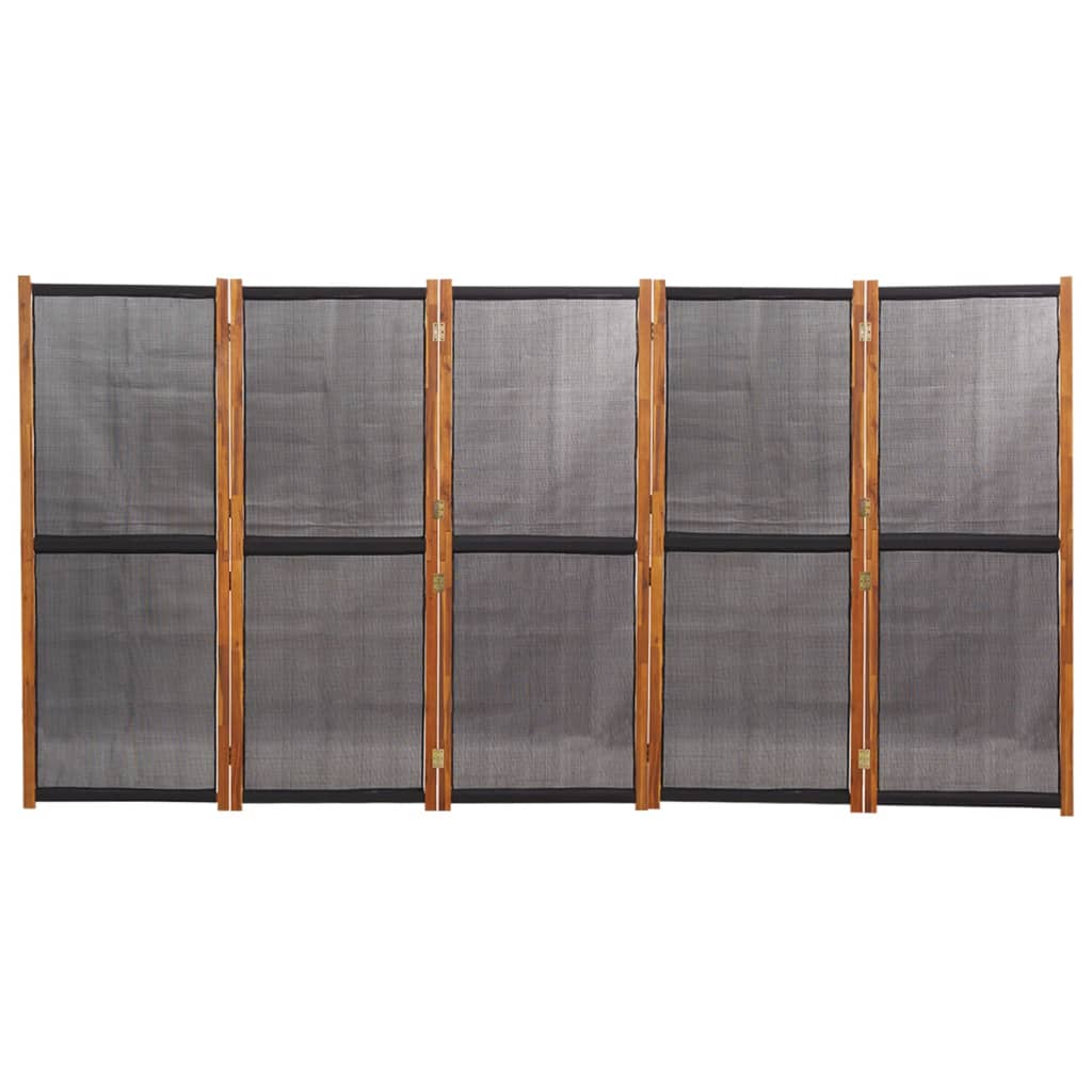 Paravento a 5 Pannelli Nero 350x180 cm cod mxl 77329