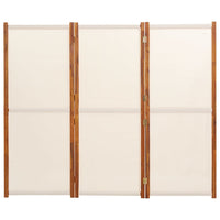 Divisorio a 3 Pannelli Bianco Crema 210x180 cm cod mxl 77546