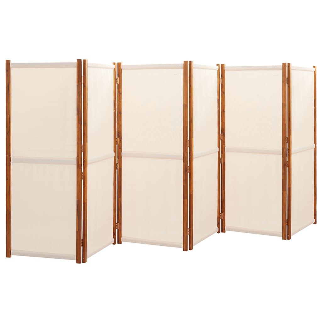 Divisorio a 6 Pannelli Bianco Crema 420x180 cm cod mxl 77062